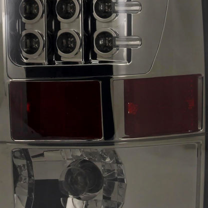 2002-2006 Dodge RAM LED Tail Lights (Chrome Housing/Smoked Lens)