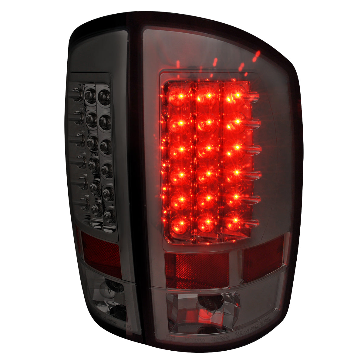 2002-2006 Dodge RAM LED Tail Lights (Chrome Housing/Smoked Lens)