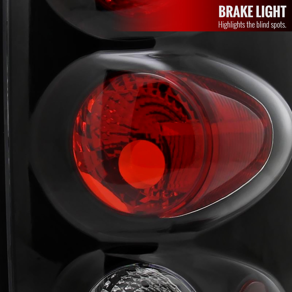 2002-2006 Dodge RAM Tail Lights (Matte Black Housing/Clear Lens)