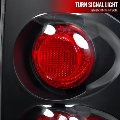 2002-2006 Dodge RAM Tail Lights (Matte Black Housing/Clear Lens)