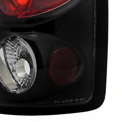 2002-2006 Dodge RAM Tail Lights (Matte Black Housing/Clear Lens)