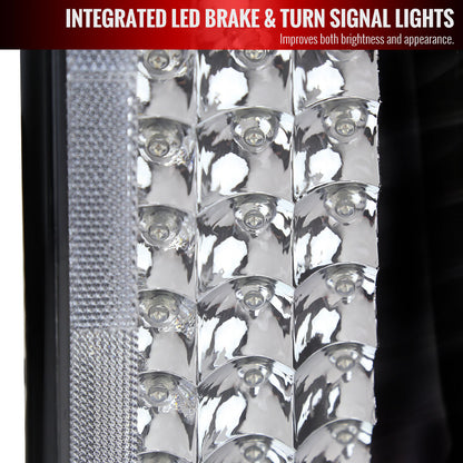 2002-2006 Dodge RAM LED Tail Lights (Matte Black Housing/Clear Lens)
