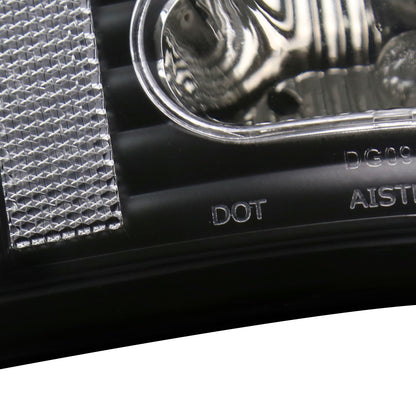 2002-2006 Dodge RAM LED Tail Lights (Matte Black Housing/Clear Lens)