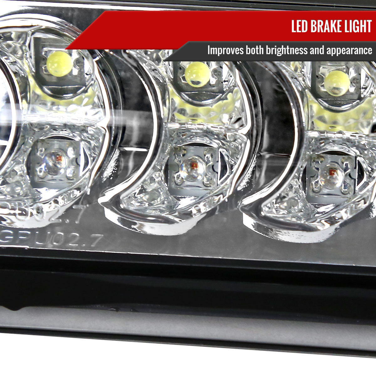 2002-2008 Dodge RAM LED 3rd Brake Light (Chrome Housing/Clear Lens)