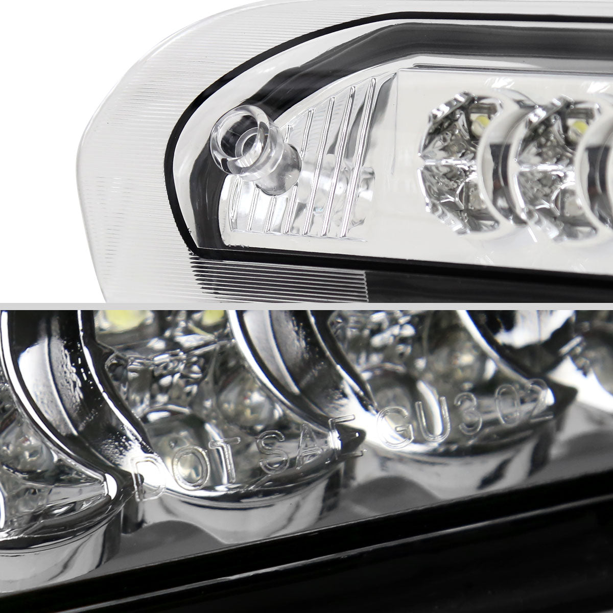 2002-2008 Dodge RAM LED 3rd Brake Light (Chrome Housing/Clear Lens)