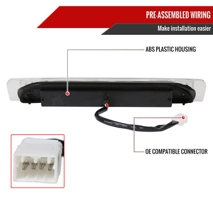 2002-2008 Dodge RAM LED 3rd Brake Light (Chrome Housing/Clear Lens)