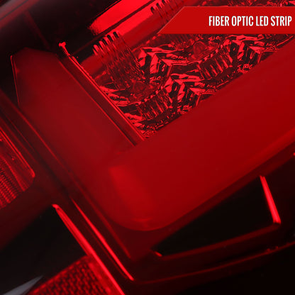 2002-2006 Dodge RAM 1500 2500 3500 LED Tail Lights (Chrome Housing/Red Lens)