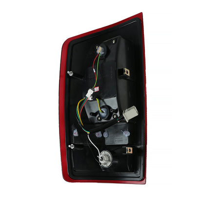 2002-2006 Dodge RAM LED Tail Lights (Chrome Housing/Red Clear Lens)