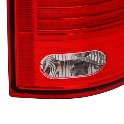 2002-2006 Dodge RAM V2 LED Tail Lights (Chrome Housing/Red Clear Lens)