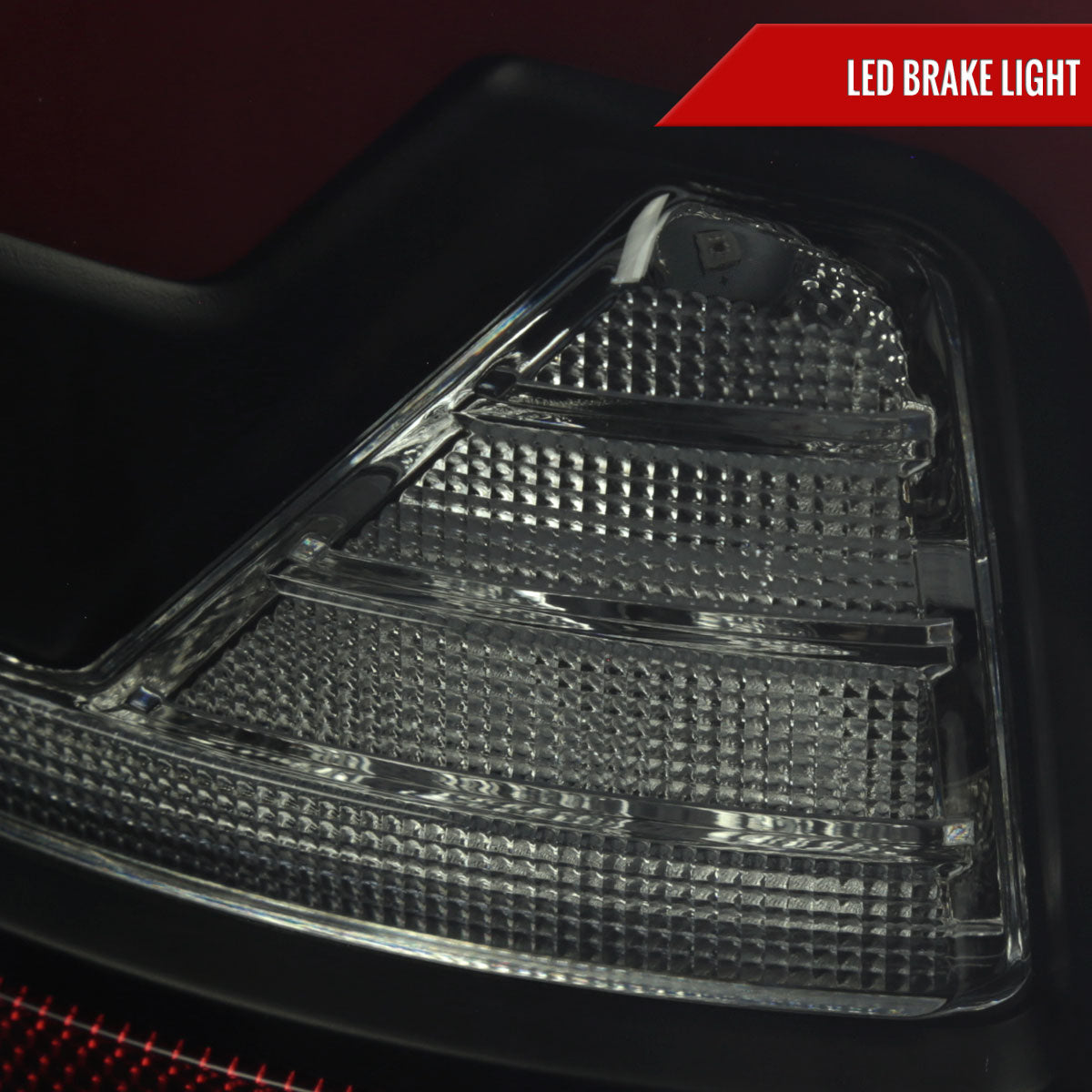 2002-2006 Dodge RAM 1500/2500/3500 Red LED Bar Tail Lights (Matte Black Housing/Smoked Lens)