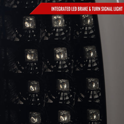 2007-2009 Dodge RAM 1500/2500/3500 LED Tail Lights (Glossy Black Housing/Smoked Lens)