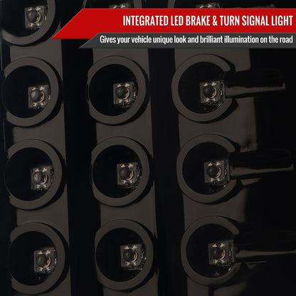2007-2009 Dodge RAM LED Tail Lights (Glossy Black housing/Smoked Lens)