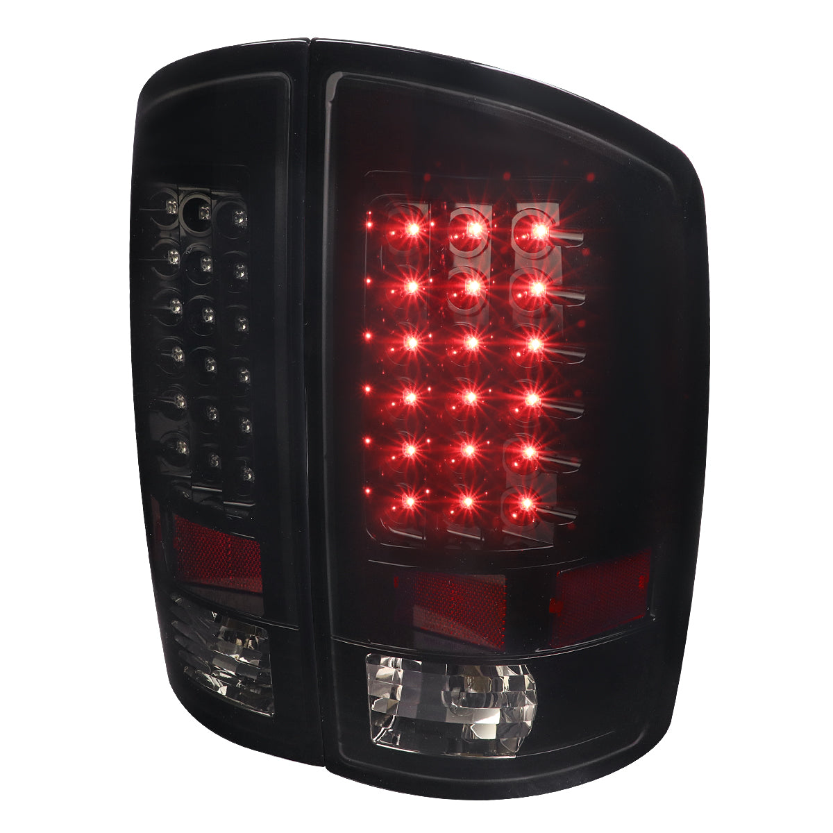 2007-2009 Dodge RAM LED Tail Lights (Glossy Black housing/Smoked Lens)