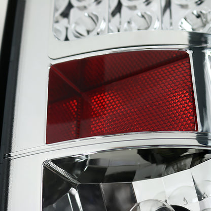 2007-2009 Dodge RAM LED Tail Lights (Chrome Housing/Clear Lens)