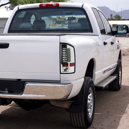 2007-2009 Dodge RAM LED Tail Lights (Chrome Housing/Clear Lens)