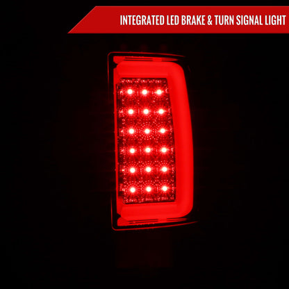 2007-2009 Dodge RAM 1500/2500/3500 LED Tail Lights (Chrome Housing/Smoked Lens)