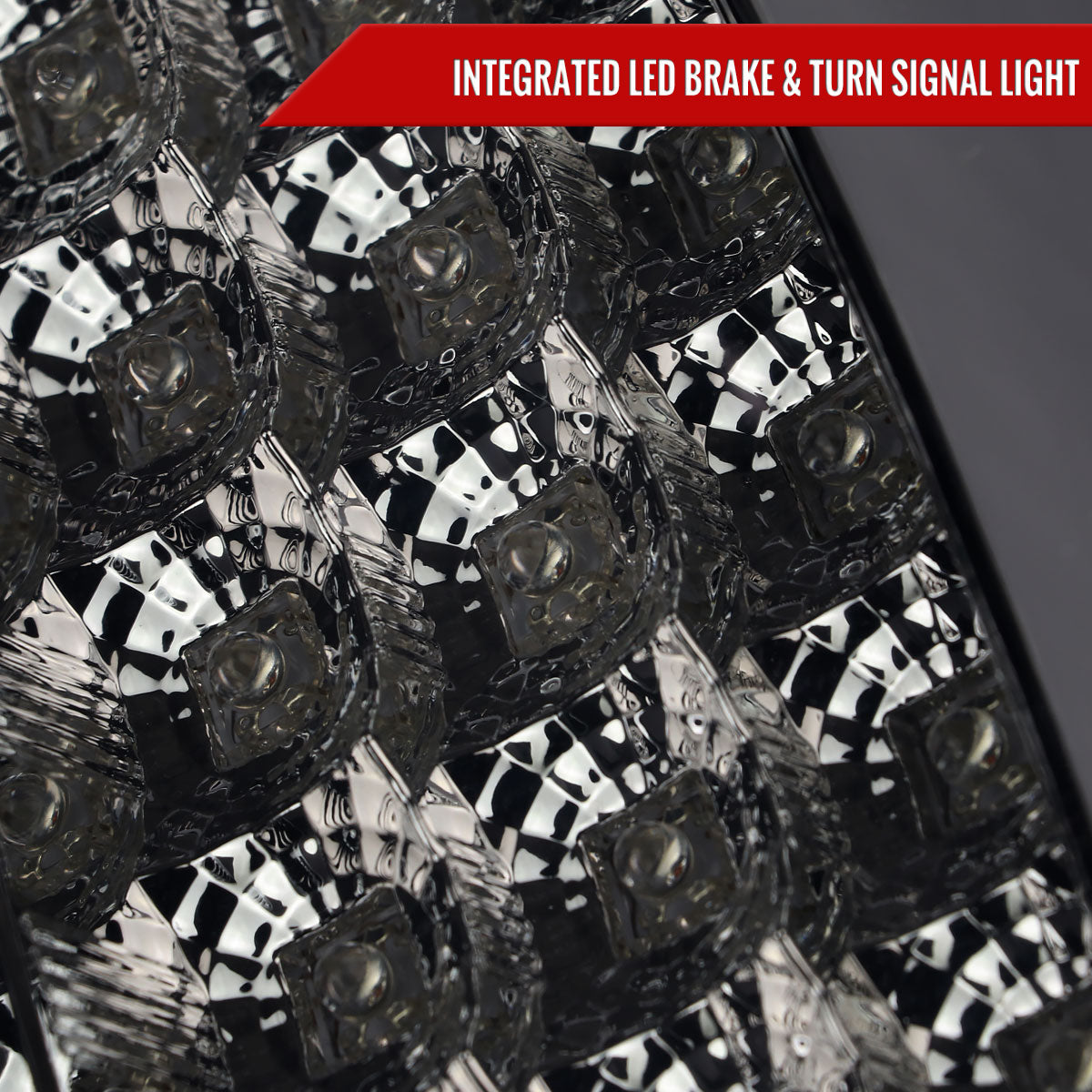 2007-2009 Dodge RAM 1500/2500/3500 LED Tail Lights (Chrome Housing/Smoked Lens)