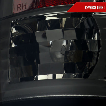 2007-2009 Dodge RAM 1500/2500/3500 LED Tail Lights (Chrome Housing/Smoked Lens)