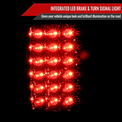 2007-2009 Dodge RAM LED Tail Lights (Chrome Housing/Smoked Lens)