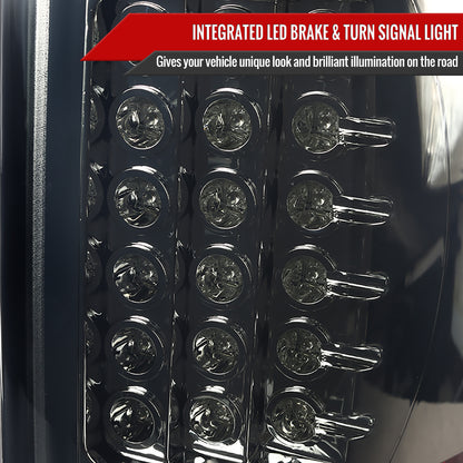 2007-2009 Dodge RAM LED Tail Lights (Chrome Housing/Smoked Lens)