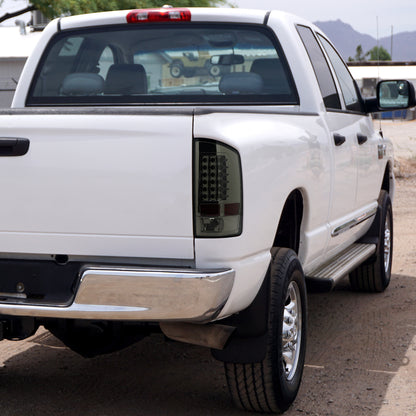 2007-2009 Dodge RAM LED Tail Lights (Chrome Housing/Smoked Lens)
