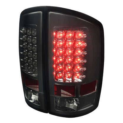2007-2009 Dodge RAM LED Tail Lights (Chrome Housing/Smoked Lens)