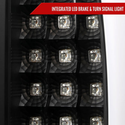 2007-2009 Dodge RAM 1500/2500/3500 LED Tail Lights (Matte Black Housing/Clear Lens)