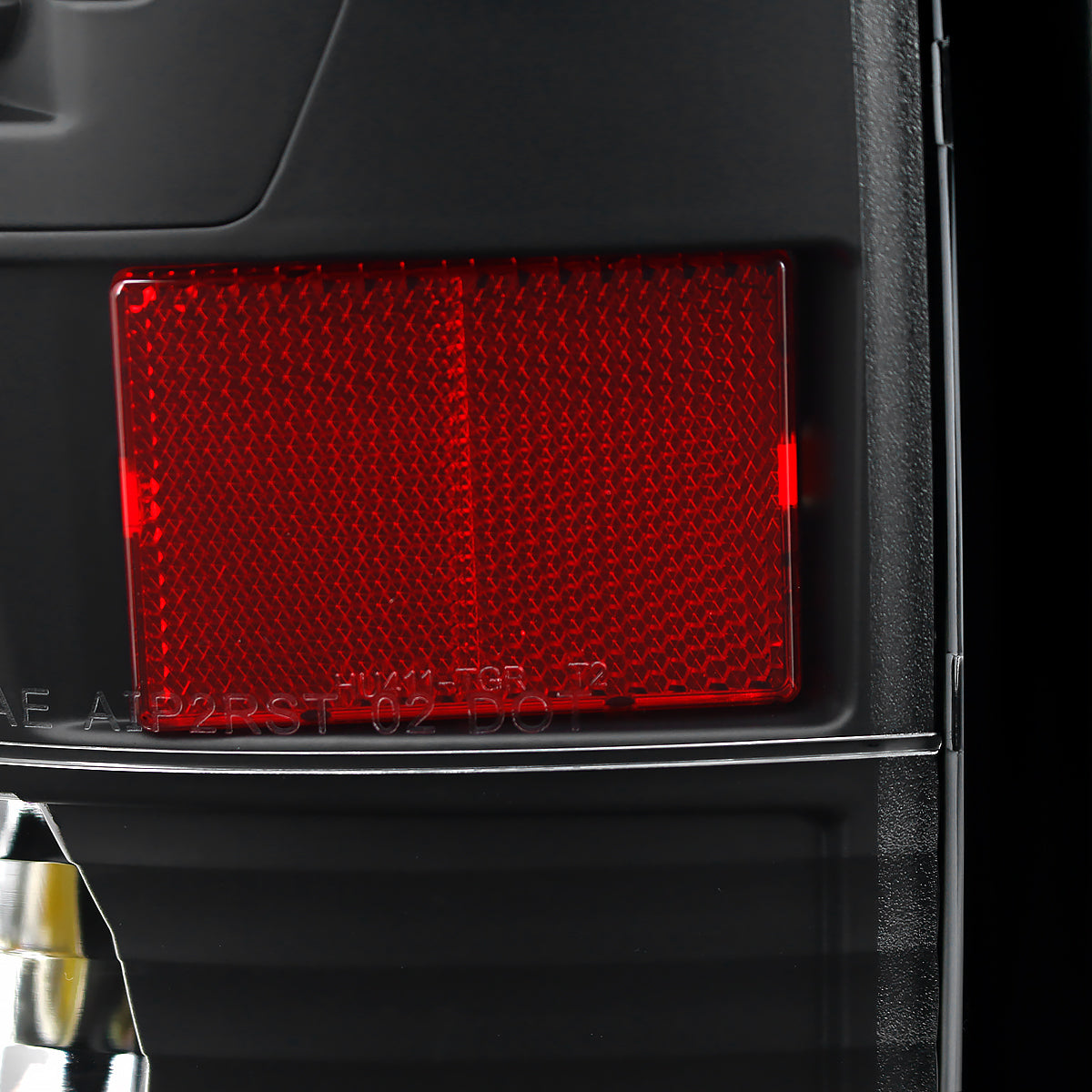 2007-2009 Dodge RAM LED Tail Lights (Matte Black Housing/Clear Lens)