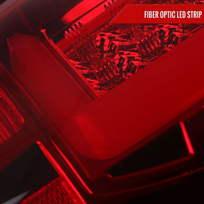 2007-2009 Dodge RAM 1500/2500/3500 LED Tail Lights (Chrome Housing/Red Clear Lens)