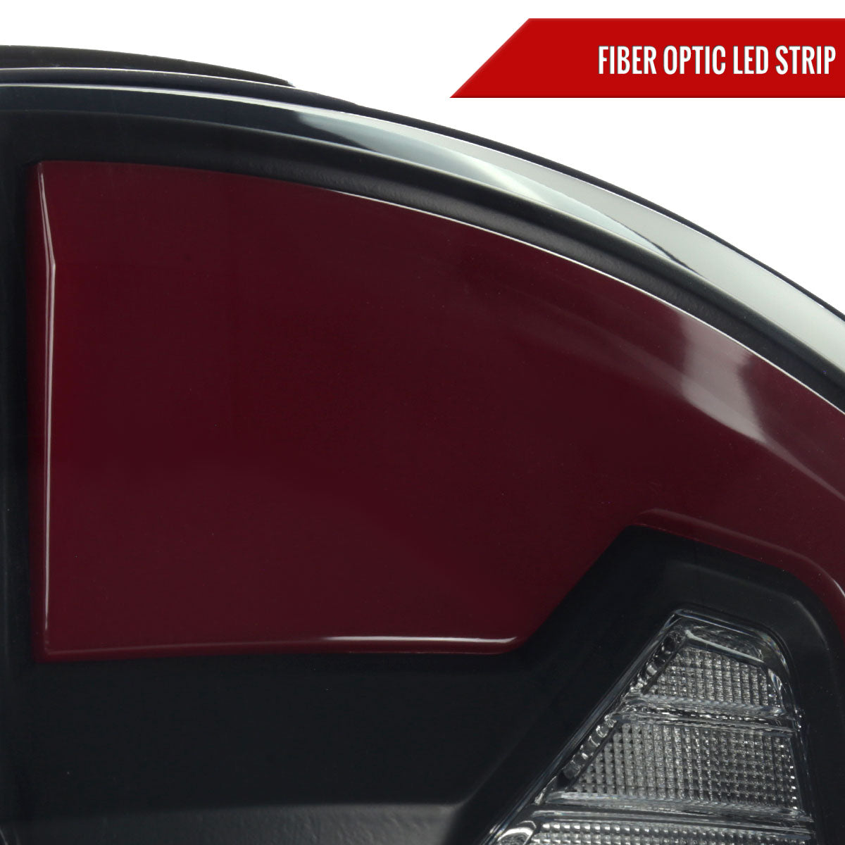 2007-2009 Dodge RAM 1500/2500/3500 Red LED Bar Tail Lights (Matte Black Housing/Smoked Lens)