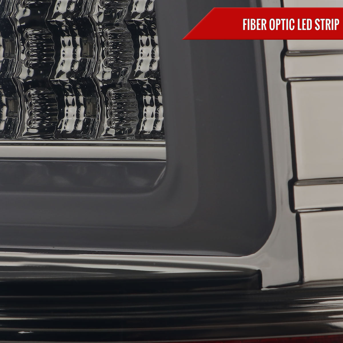 2009-2018 Dodge RAM 1500 / 2019-2021 RAM Classic / 2010-2018 RAM 2500 3500 White Bar LED Tail Lights (Chrome Housing/Smoked Lens)