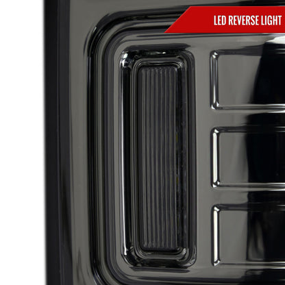 2009-2018 Dodge RAM 1500/2019-2022 RAM 1500 Classic/2010-2018 RAM 2500 3500 LED Bar Tail Lights (Chrome Housing/Smoked Lens)