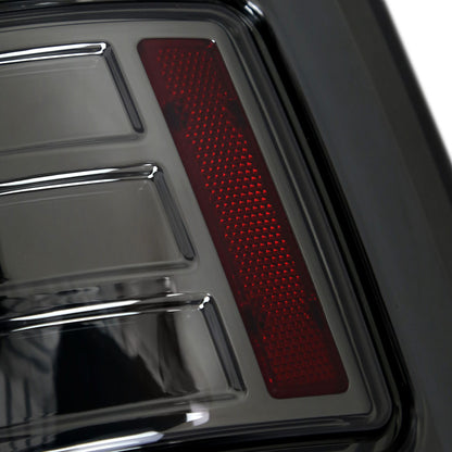 2009-2018 Dodge RAM 1500/2019-2022 RAM 1500 Classic/2010-2018 RAM 2500 3500 LED Bar Tail Lights (Chrome Housing/Smoked Lens)