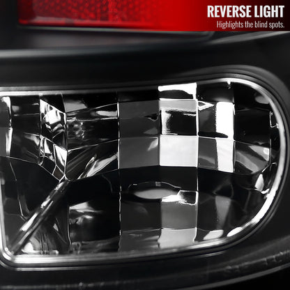 2009-2018 Dodge RAM 1500 / 2019-2021 RAM Classic / 2010-2018 RAM 2500 3500 LED Tail Lights - V2 (Matte Black Housing/Clear Lens)