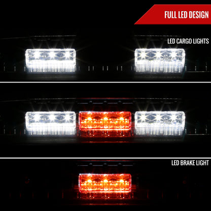 2009-2022 Dodge RAM SMD LED 3rd Brake Light (Chrome Housing/Clear Lens)