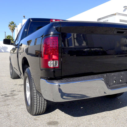 2009-2018 Dodge RAM 1500 / 2019-2021 RAM Classic / 2010-2018 RAM 2500 3500 LED Tail Lights (Chrome Housing/Red Lens)
