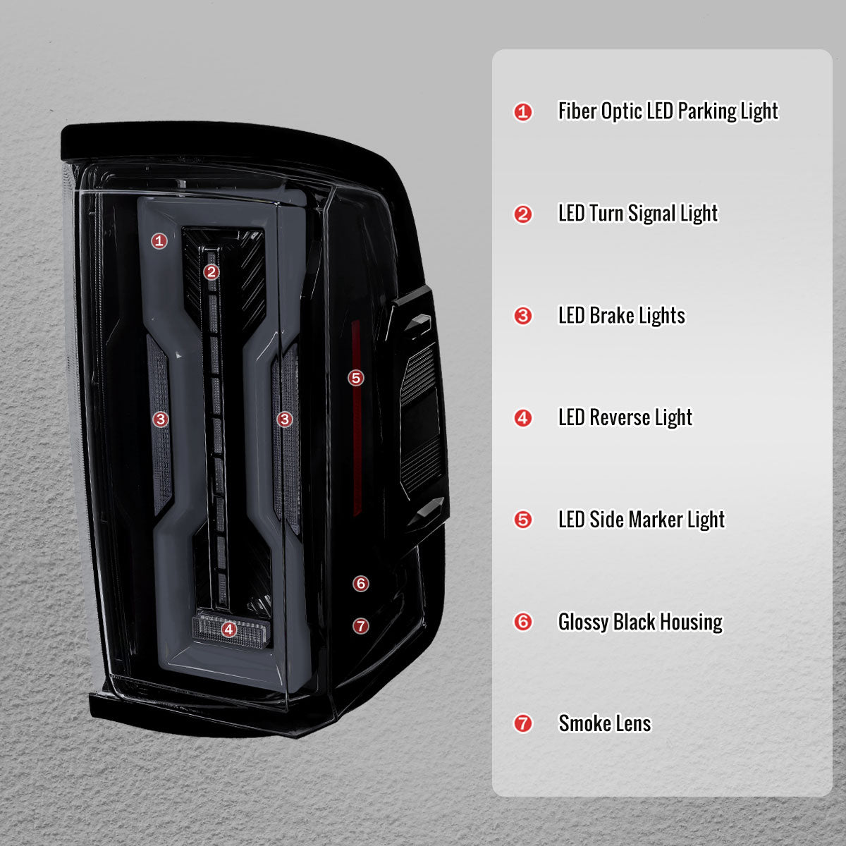 2009-2018 Dodge RAM 1500 / 2019-2021 RAM Classic / 2010-2018 RAM 2500 3500 Full LED Tail Lights (Glossy Black Housing / Smoked Lens)