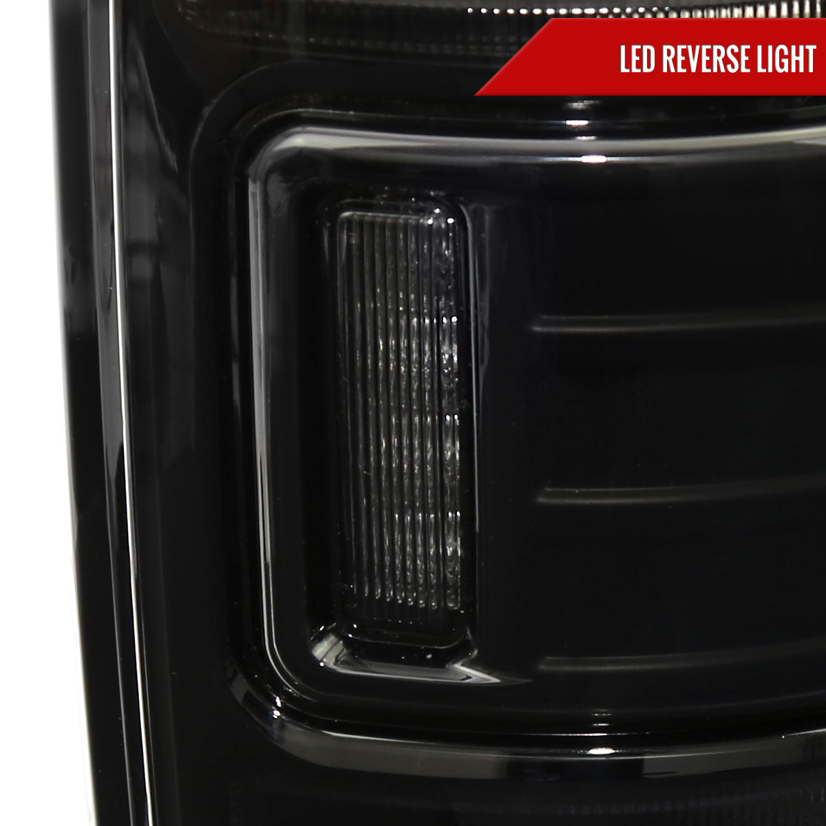 2009-2018 Dodge RAM 1500/2019-2022 RAM 1500 Classic/2010-2018 RAM 2500 3500 Red LED Bar Tail Lights (Matte Black Housing/Smoked Lens)