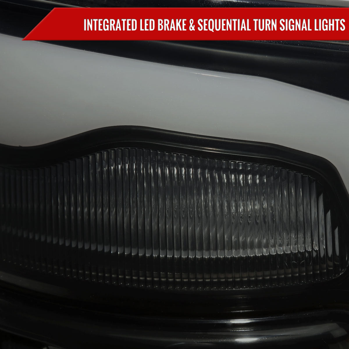 2013-2018 RAM 1500/2500/3500 Sequential Signal LED Tail Lights (Black Housing/Smoked Lens)
