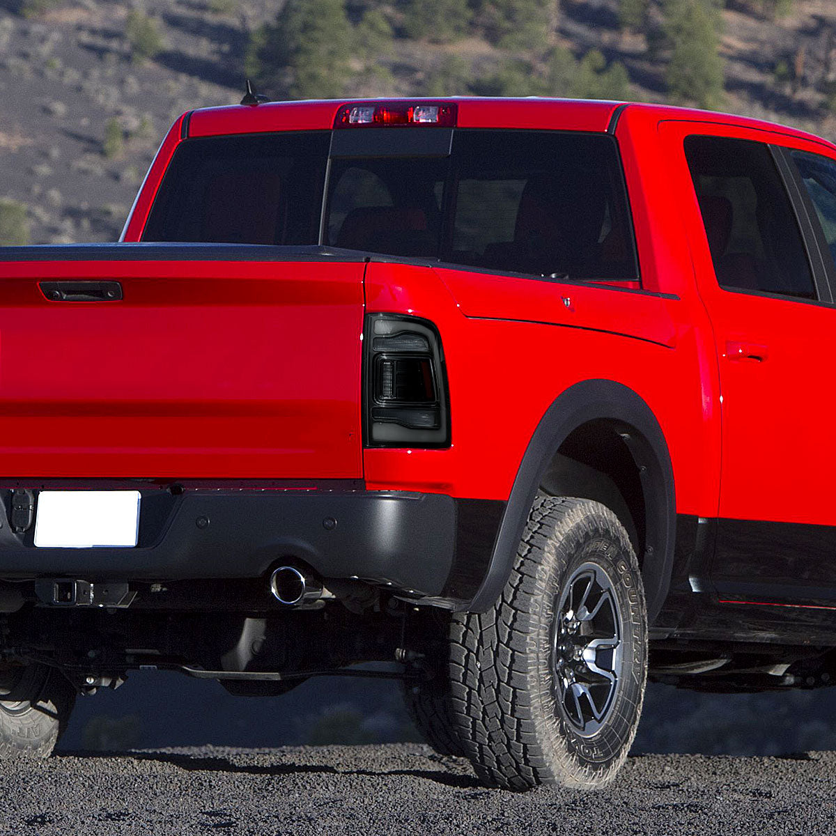 2013-2018 RAM 1500/2500/3500 Sequential Signal LED Tail Lights (Black Housing/Smoked Lens)