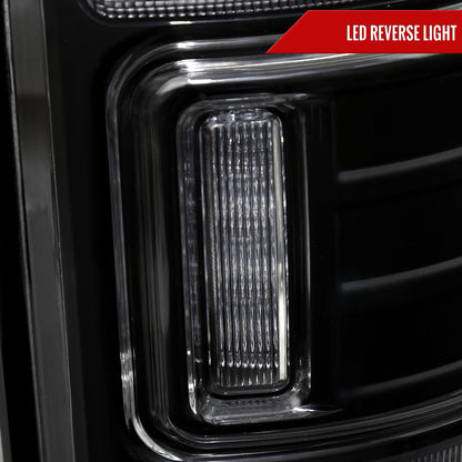 2013-2018 RAM 1500/2500/3500 Sequential Signal LED Tail Lights (Black Housing/Clear Lens)