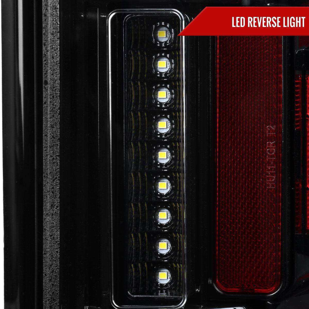 2019-2024 Dodge RAM 1500 White LED Bar Tail Lights (Glossy Black Housing/Clean Lens)