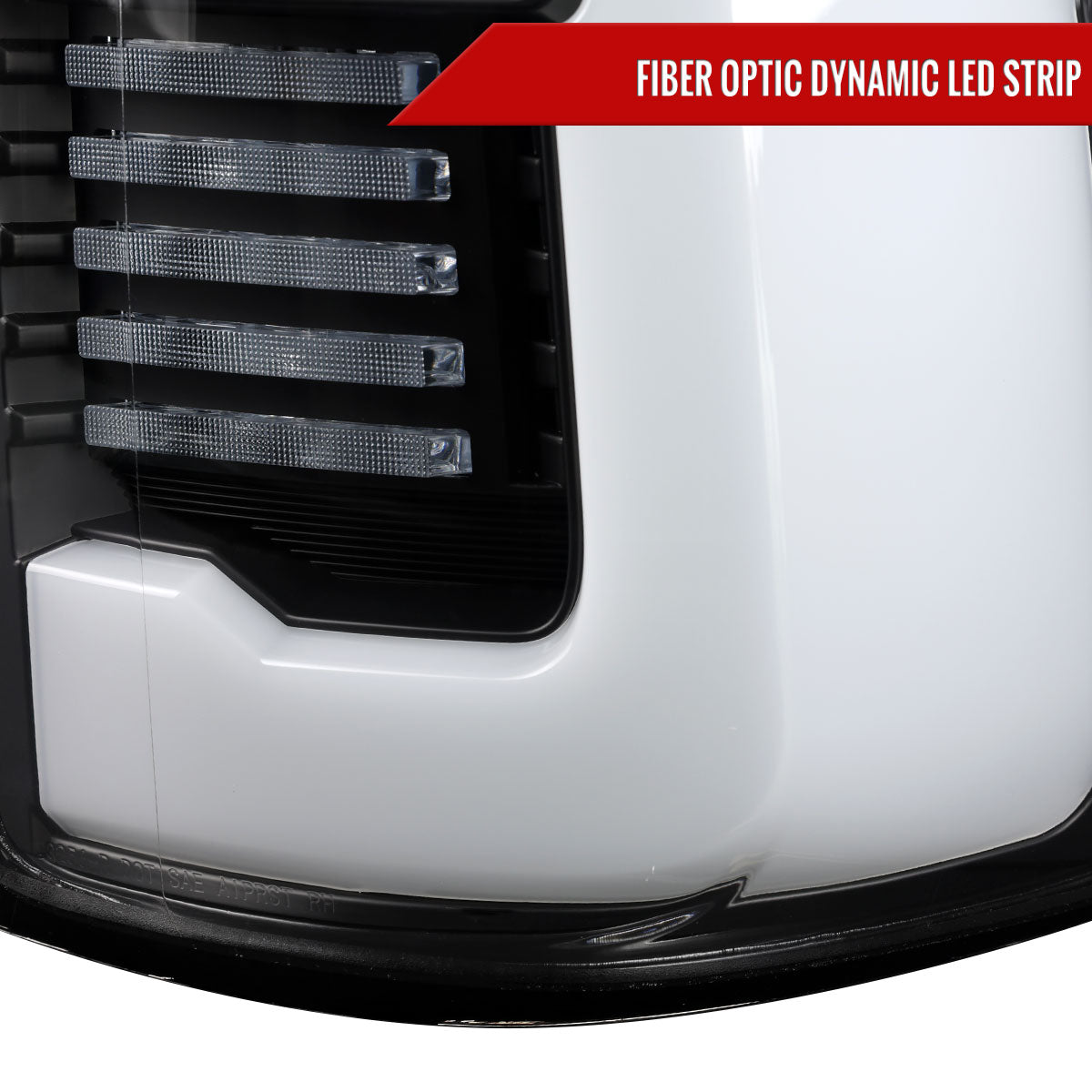 2019-2024 Dodge RAM 1500 Tail Light w/ Sequential Turn Signal LED Strip and LED Side Marker Brake Reverse (Black Housing / Clear Lens)