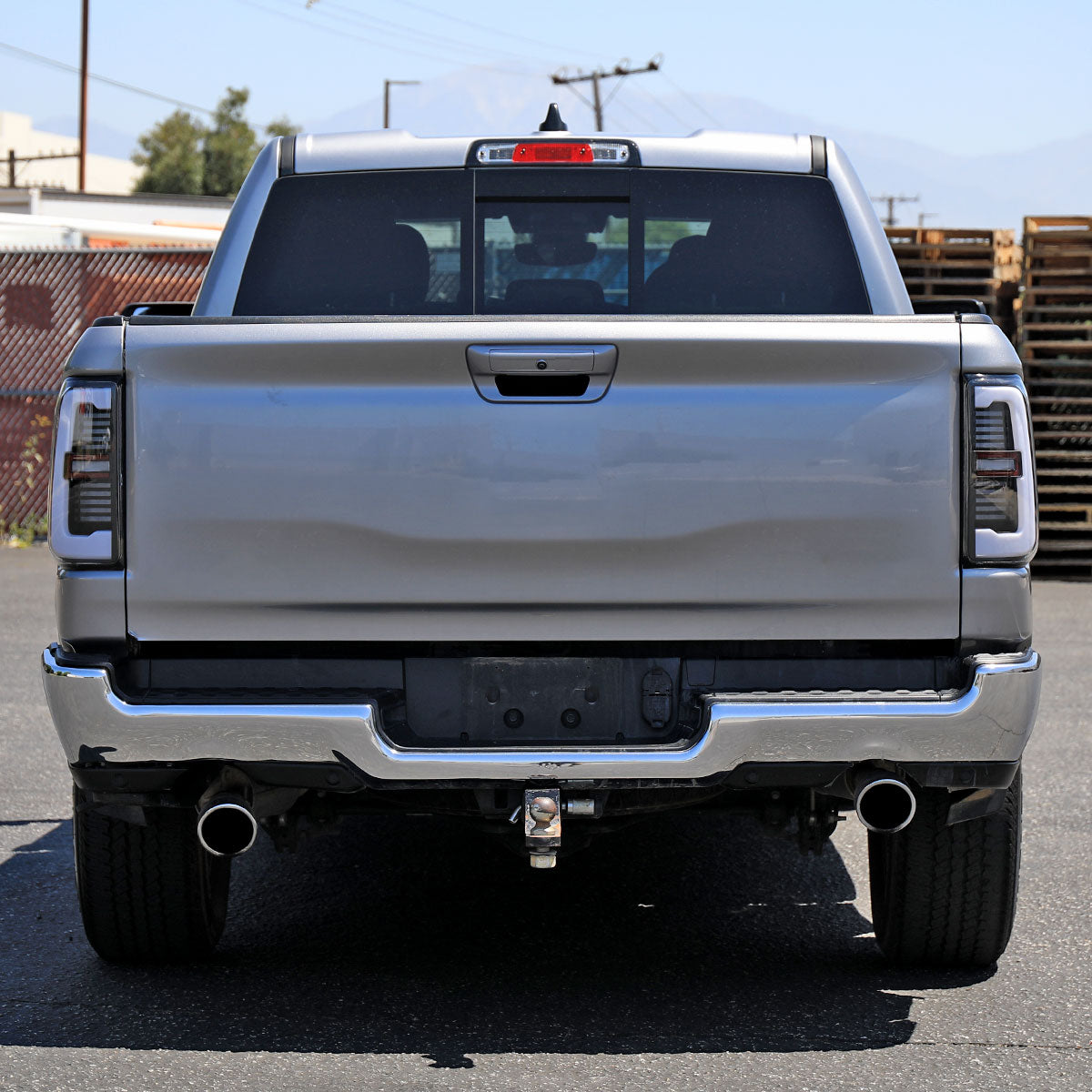 2019-2024 Dodge RAM 1500 Tail Light w/ Sequential Turn Signal LED Strip and LED Side Marker Brake Reverse (Black Housing / Clear Lens)