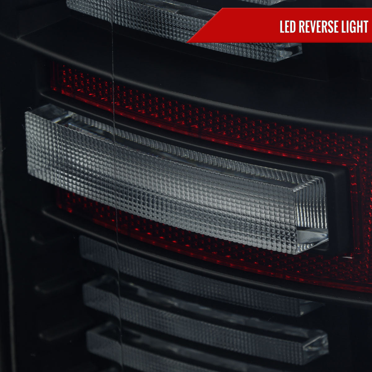 2019-2024 Dodge RAM 1500 Tail Light w/ Sequential Turn Signal LED Strip and LED Side Marker Brake Reverse (Matte Black Housing / Smoked Lens)