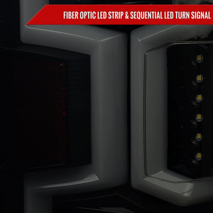 2019-2024 Dodge RAM 2500/3500 LED Sequential Signal Tail Lights (Glossy Black Housing/Dark Smoked Lens)