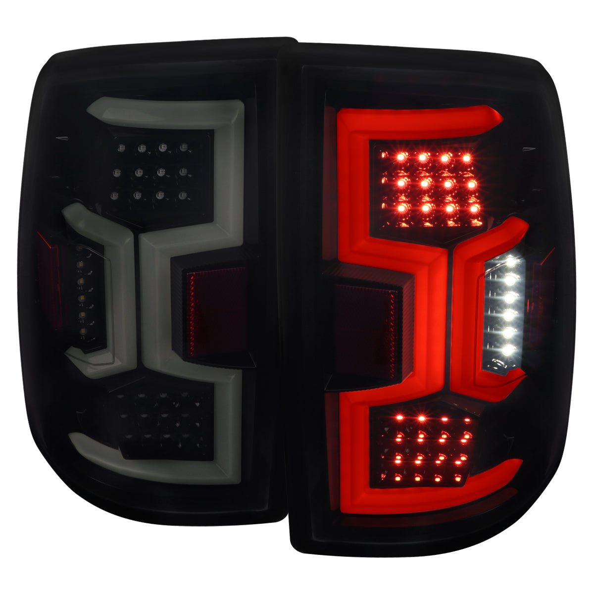 2019-2024 Dodge RAM 2500/3500 LED Sequential Signal Tail Lights (Glossy Black Housing/Dark Smoked Lens)
