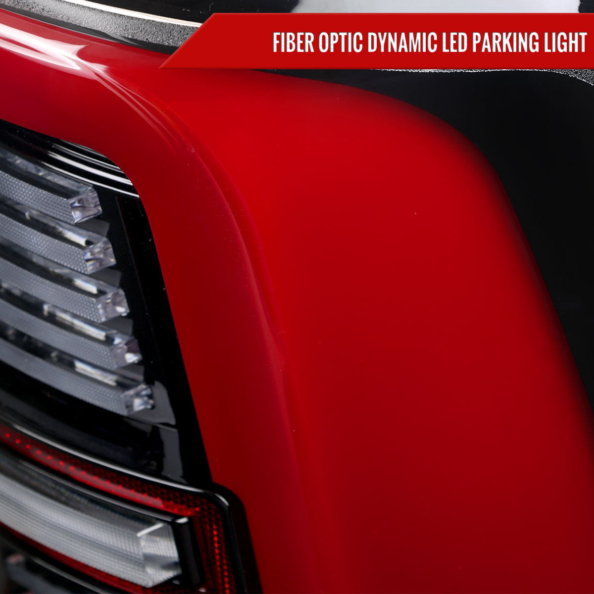 2019-2024 Dodge RAM 2500/3500 LED Sequential Signal Tail Lights (Jet Black Housing / Clear Lens)