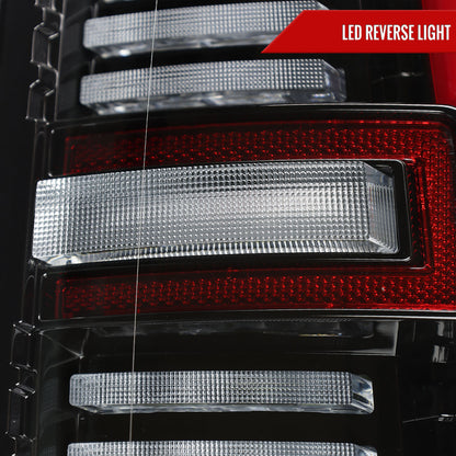 2019-2024 Dodge RAM 2500/3500 LED Sequential Signal Tail Lights (Jet Black Housing / Clear Lens)