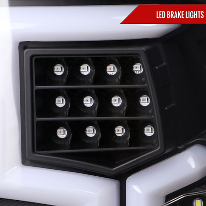 2019-2024 Dodge RAM 2500/3500 LED Sequential Signal Tail Lights (Matte Black Housing/Clear Lens)